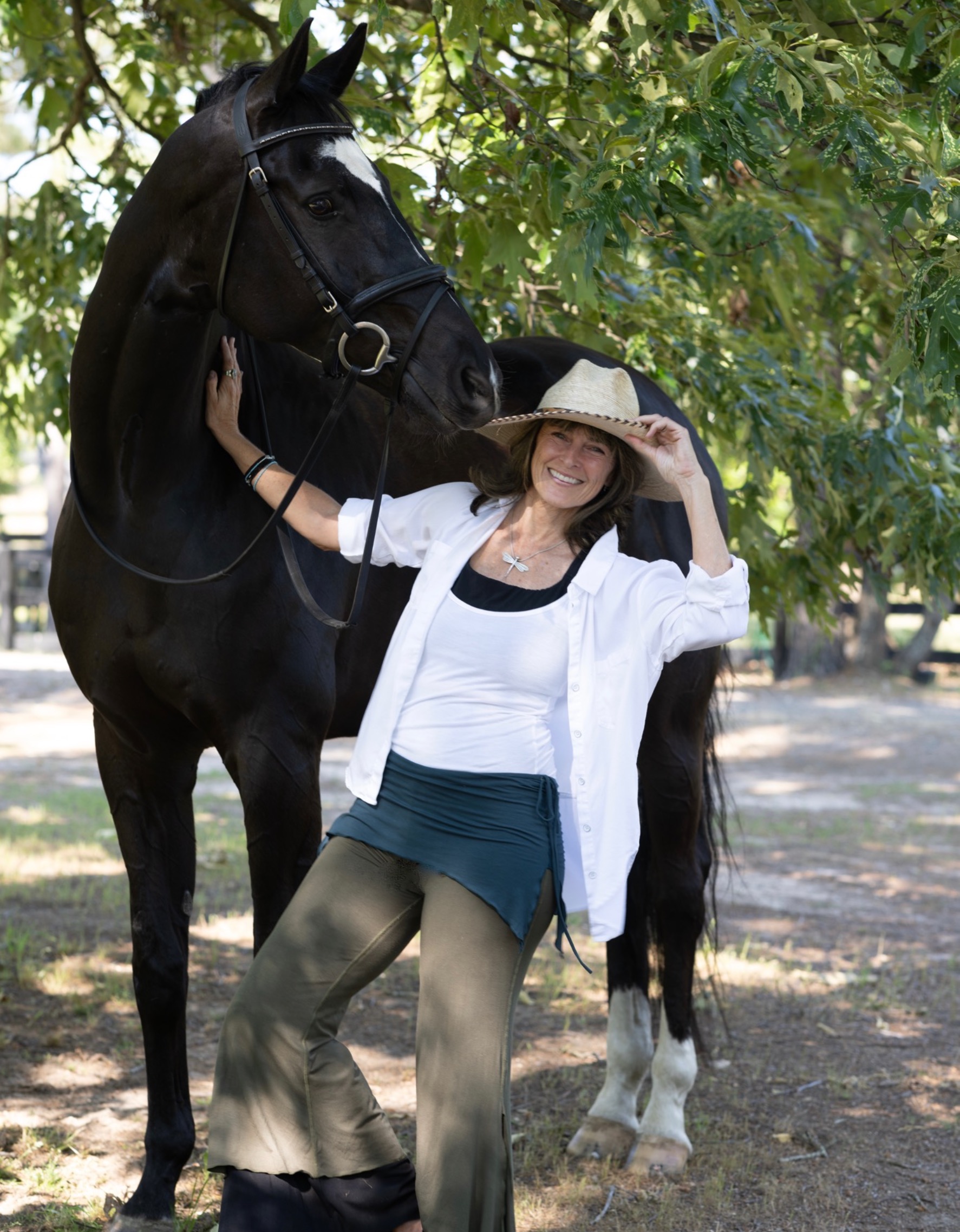 Caroline Swart and her horse Lebombo